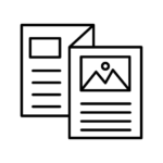 Broschüre oder Flyer