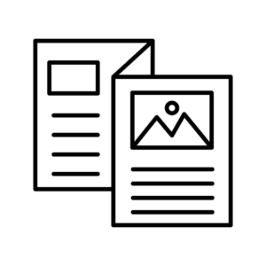 Broschüre oder Flyer